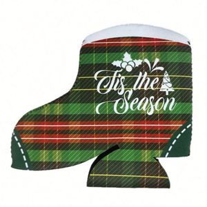 Bota Navideña Vintage, Regalos y Recuerdos Perfectos para Fiestas Navideñas, Recuerdos Divertidos Personalizados para Fiestas Navideñas, Neopreno, En Stock - Product Image 1