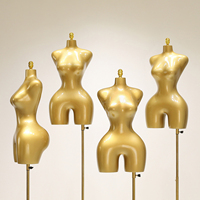 Mannequin torse grande taille européen-américain, présentoir demi-corps pour lingerie BBL, idéal pour les magasins de vêtements féminins