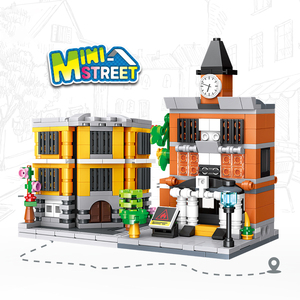 59077-59078 Mini estación <span class=keywords><strong>de</strong></span> <span class=keywords><strong>bomberos</strong></span> <span class=keywords><strong>de</strong></span> la calle juego <span class=keywords><strong>de</strong></span> bloques <span class=keywords><strong>de</strong></span> construcción ensamblados niños regalo educativo al por mayor Mini Juguetes - Product Image 2