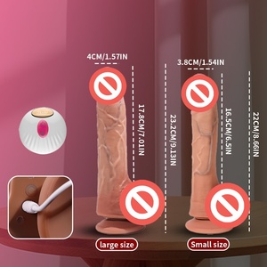 Mainan seks dewasa, dildo listrik silikon wanita, masturbator dengan getaran dan fungsi pemanasan 10 frekuensi - Product Image 3