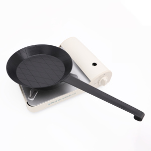 Padella da cucina in <span class=keywords><strong>ferro</strong></span> piatto nero non rivestito con scanalature diamantate per goffratura Dia 24 /26/ 28 cm - Product Image 3