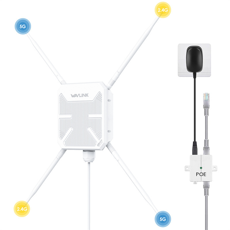 Wavlink Dual Band AX3000 4 Antennas Wifi 6 Wavlink 573HX3 Outdoor High Quality Access Point · image 3