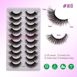 Offre Spéciale faux cils moelleux en gros dramatique Faux cils de vison vaporeux soie faux cils Multipack cils - Product Image 6