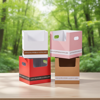 Boîte en carton personnalisée pour l'emballage de fleurs, boîte de transport pour fleuristes, jardinage, cadeaux