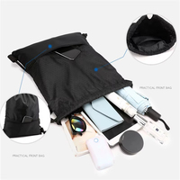 Sac de sport promotionnel personnalisé avec logo, étanche, en polyester, avec sangle chaîne, pochette pour téléphone portable, idéal pour le shopping, les cadeaux et la gym