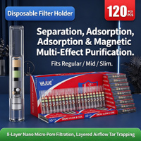Embouts de filtre à cigarettes jetables de qualité supérieure, compatibles avec les cigarettes régulières/moyennes/slim, réduction du goudron, embout de cigarette