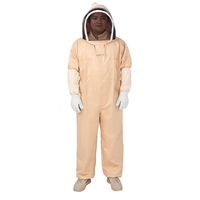 Nouvelle combinaison de protection légère pour apiculteur 2026, couleur abricot, en polyester-coton, sans gants, tailles XL XXL (1 pièce)