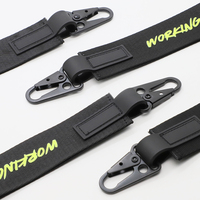 Lanière courte personnalisée tendance avec mousqueton bec d'aigle, vente en gros directe usine, lanière promotionnelle culture horreur, porte-clés