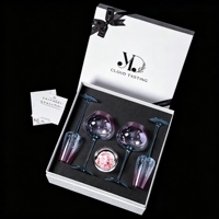 Boîte cadeau rigide personnalisée de qualité supérieure, boîte d'emballage artisanale pour verre à vin, tasse à café, vaisselle en céramique, boîte d'emballage cadeau pour fête