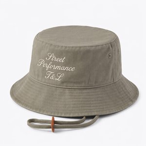 Sombrero de Pescador Ajustable de Sarga de Algodón T&L Premium con Patrón de Dibujos Animados y Logotipo Bordado para Adultos, Plegable, Estilo Y2K, para Uso en Exteriores de Verano - Product Image 1