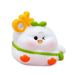 Yu Mo Happy Duck Blind Box Resin Figurines 6pcs Set Cute Animal Crossing Collectible Toys Desktop Ornaments Gift - Product Image 5
