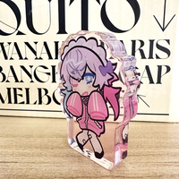 Supports multi-positions en acrylique transparent personnalisés, double face, avec personnages de dessins animés, en plexiglas écologique, pour bureau