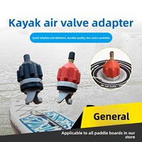 Adaptateur de conversion de valve pour paddleboard et canoë, gonflage/dégonflage rapide, conception durable, deux couleurs disponibles, compatible avec la pompe de voiture