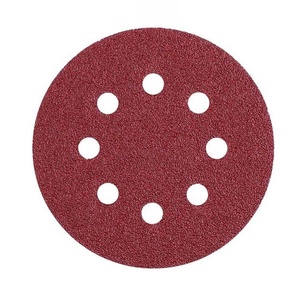 Disco de areia de 125mm 5 polegadas, 8 furos, ferramentas abrasivas, gancho-loop, preço de fábrica, papel de areia - Product Image 1