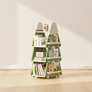 Étagère rotative de Noël pour jouets, organisateur de rangement, armoire en plastique pour enfants, meuble de salon, armoires pour bébés et enfants - Product Image 1