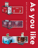 Distributeur de boissons glacées Ardent Spirits, 2 bouteilles, machine à glaçons, refroidisseur de liqueur, réfrigérateur à glace pour bouteilles de vodka