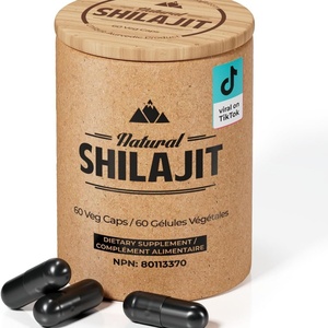 Penjualan terlaris ekstrak Herbal suplemen diet kapsul Shilajit dengan emas dari Himalaya untuk pria dan wanita