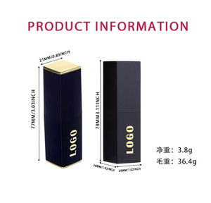 Lápiz Labial Mate Vegano, Resistente al Agua, Hidratante, en Tubo Magnético, Color Negro Terciopelo, Personalizable, Marca Privada MLM - Product Image 2