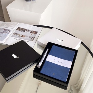 Ensemble d'écriture en cuir, carnet de 192 pages, stylo plume, gaufrage étoile, coffret cadeau de luxe pour cadres - Product Image 3