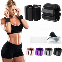 PINJIAN Ensemble de poids de poignet et de cheville réglables en silicone pour Pilates, 0,5 kg/0,7 kg/1 kg/1,4 kg