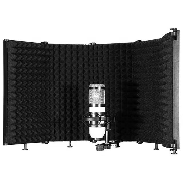 Bufu Vocal Isolation Booth Portable Equipment Shield Acoustic Recording Filter for Noise Reflection Reducing