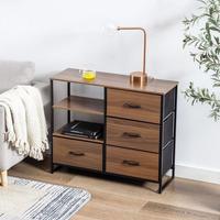 Large tiroir de salon en tissu métallique personnalisé multicolore grande capacité rangement TV à côté du meuble