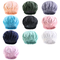 Bonnets de douche réutilisables imperméables pour femmes, grande taille, lavables, avec bande élastique, pour cheveux longs et tresses
