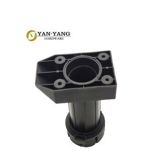 Pieds de canapé réglables YANYANG en gros, 100 mm, carrés, avec patins en PP, pieds de meuble en plastique - Product Image 1