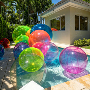 Esfera Inflable Transparente Gigante Personalizada, Bola de Burbuja Inflable Transparente, Bola Flotante para Piscina para Decoración de Bodas y Fiestas - Product Image 3