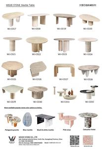 Hồng Onyx Đá Cẩm Thạch bảng tùy chỉnh đá ăn đồ nội thất hình bầu dục bàn tròn cho phòng ăn - Product Image 6