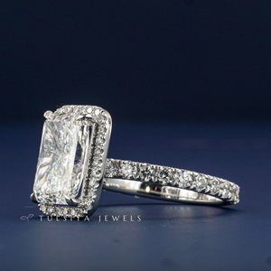 Bague solitaire en or 14 carats avec diamant de laboratoire, best-seller, pour femme, bague de fiançailles à pierre unique, bijoux fins de luxe, anniversaire - Product Image 3