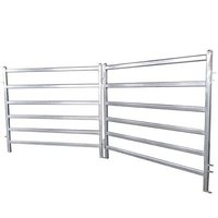Clôture pour bétail, barrière de ranch, enclos pour animaux, barrière de pâturage à grande échelle, tuyau galvanisé à chaud, matériau épaissi, facile à installer