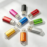 Grosir Murah Flashdisk Logam Warna-warni USB Pen Drive Flash Drive Personal 2.0 2gb 4gb 8gb 16gb 32gb 64gb Memori Flash Logam