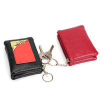 Dompet Mini Wanita Harga Grosir, Dompet Kulit Kecil, Dompet Pendek, Dompet Kartu Dua Lapis dengan Resleting untuk Wanita