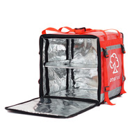 Sac à dos isotherme de grande taille avec logo personnalisé pour moto et vélo, étanche, pour emporter et emporter des aliments