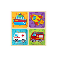 Papan Puzzle 3D Edukasi Anak Usia Dini Balok Bangunan Kayu untuk Melatih Berpikir bagi Anak Laki-laki dan Perempuan