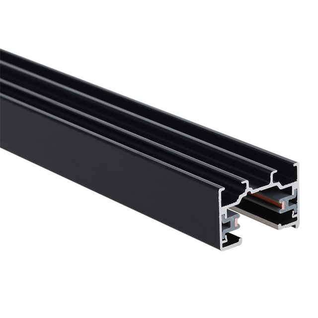 Modern Aluminum LED Track Rail Lighting System with Single Circuit 2 Wires-Surface Mount Spotlight Accessories