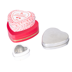 Lon Thiếc Đẹp Có Thể Sản Xuất Hộp Thiếc Hình Trái Tim Có Nắp Hộp Thiếc Hình Trái Tim Bánh Quy Sô Cô La Kẹo Đám Cưới Ngày Valentine - Product Image 3