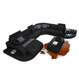 आधुनिक इनडोर 7 सीटर सोफे सेट डिजाइन लिविंग रूम फर्नीचर यू आकार के सेक्शनल कोने सोफे के आकार के कोने सोफे संयोजन सोफे - Product Image 3