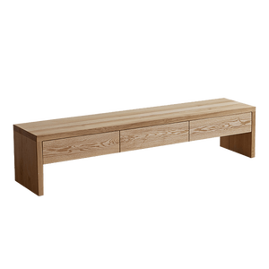 Moderno Design semplice cenere puro legno massello <span class=keywords><strong>TV</strong></span> Stand nordico piccolo appartamento per il soggiorno a casa <span class=keywords><strong>con</strong></span> caratteristica di atterraggio per soggiorno - Product Image 5