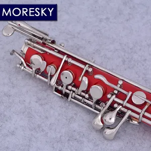 MORESKY Oboe rouge en ABS professionnel, clé C, style semi-automatique, en cupronickel nickelé S13 - Product Image 4