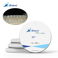 Zirdent Disque en céramique de zircone blanc de haute qualité SHT 98mm 46% de translucidité certifié CE Classe II Consommables dentaires