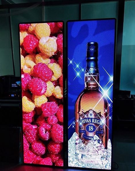 USB wifi LAN control LED carteles de publicidad Digital Led del soporte de espejo pantalla Led CARTEL DE P2.5 P3 pantalla