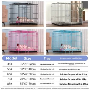 Gabbia per Cani Pieghevole di Lusso con Telaio in Metallo e Toilette per Cani di Piccola Taglia, Uso Domestico Interno, Per Tutte le Stagioni, Confezione in Scatola - Product Image 6