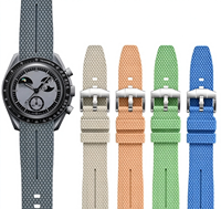 Bracelet de montre en silicone NYY, texture fibre de carbone, 20 mm, motif tissé, ajustement universel, boucle en acier inoxydable - Bracelet de montre Sowar