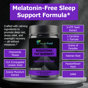 Capsules brûle-graisses nocturnes les plus vendues à la camomille : favorisent le calme, soulagent le stress, favorisent une qualité de sommeil réparatrice - Product Image 6