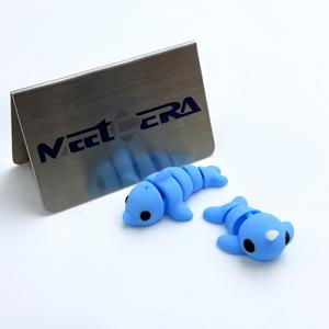 Meetcera – Nouveauté ! Mini-figurines 3D imprimées : Capybara, Point d'interrogation, Œuf, Dauphin – Ensemble d'activités articulées, Cadeau d'Halloween - Product Image 1