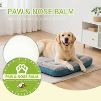 Baume pour pattes d'animaux de compagnie biologique à marque privée, cire pour pattes de chien, crème naturelle pour pattes gercées, soin du nez et des pieds pour chiens et chats, vente en gros