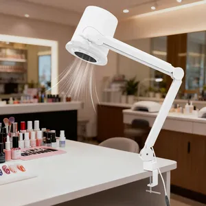 Collecteur de poussière pour ongles 55W 4300 tr/min 10 vitesses réglables avec lumière LED et filtre à cartouche pour salon de manucure, usage domestique et polissage des ongles - Product Image 1