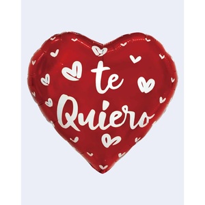 Palloncino a cuore per le decorazioni di san valentino di colore rosso 43cm - Product Image 1